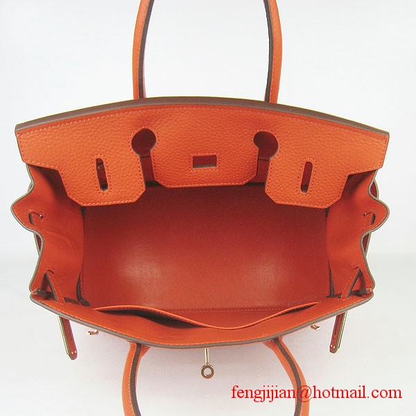 Hermes Birkin 30cmTogo Bag Light Orange 6088